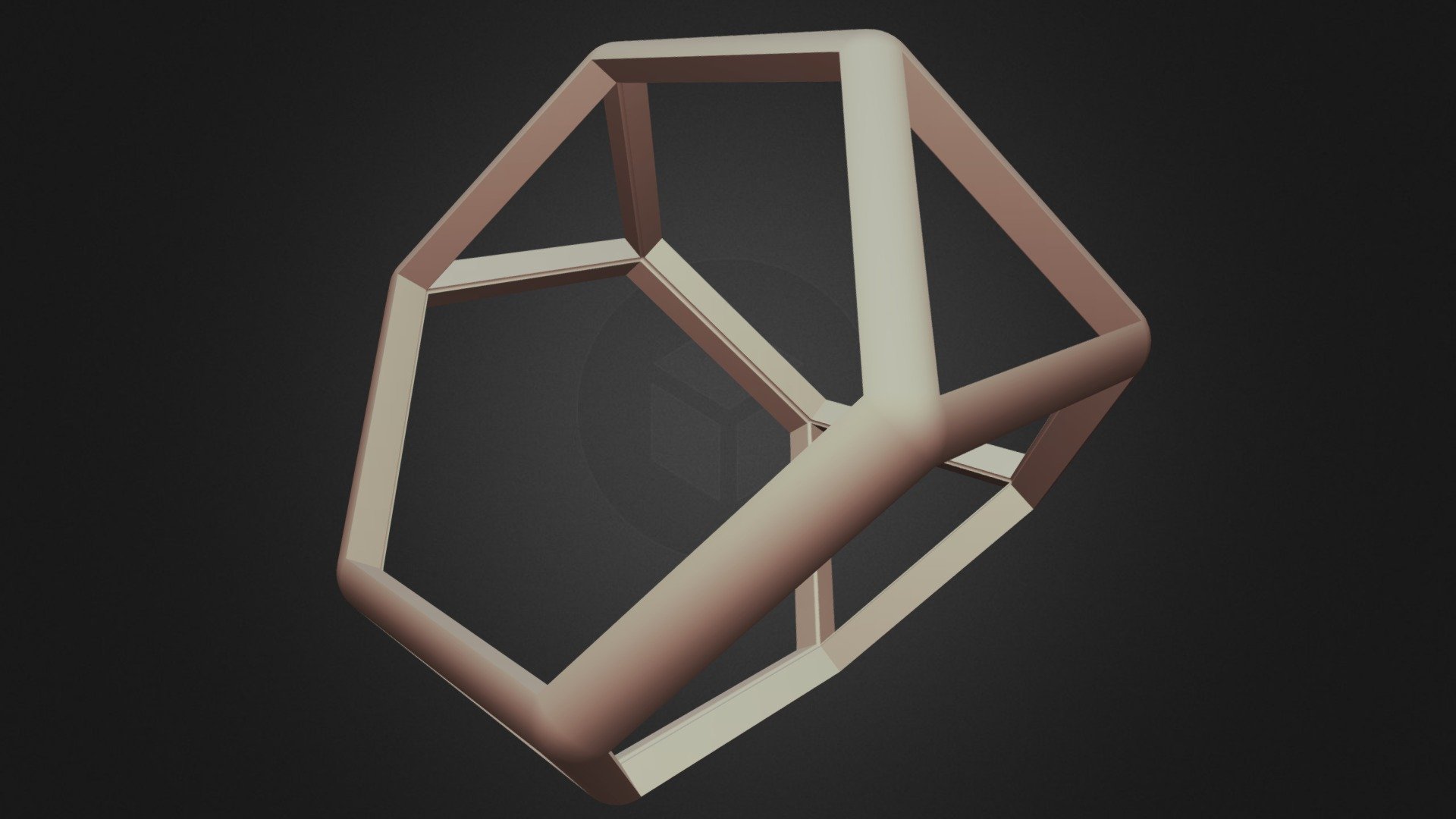 Wireframe Shape Truncated Tetrahedron - Buy Royalty Free 3D Model By MR ...