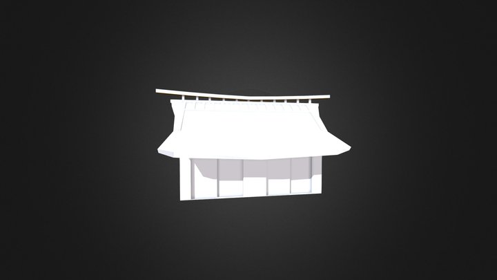 Old japanese inspired house 3D Model