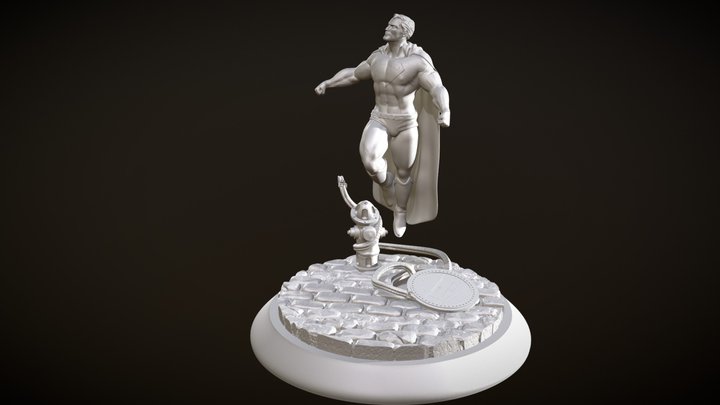 Superman Figure V2 3D Model