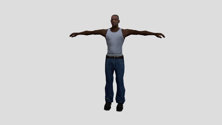 cj gta sa[2014] 3D Model