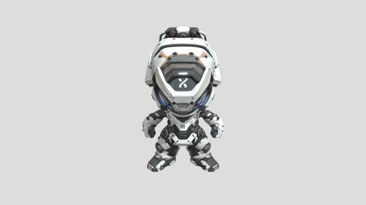 Nano-Tech Guardian 3D Model