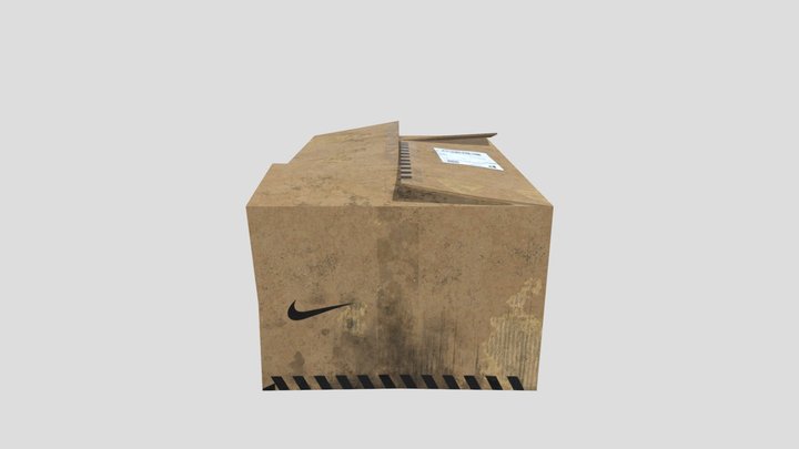 Nike Cardboard Box 3D Model