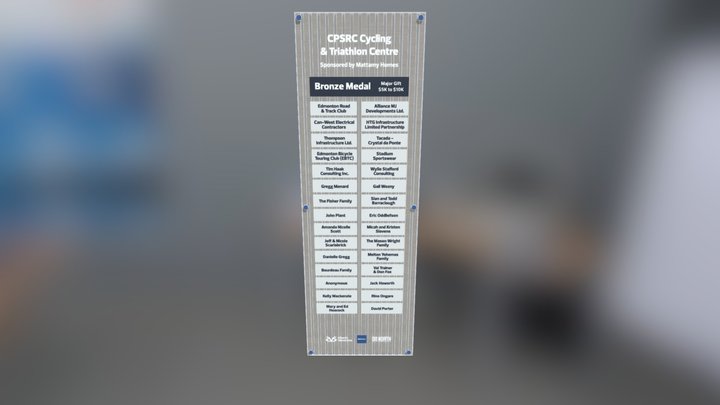 Bronze Wall Sign 3D Model