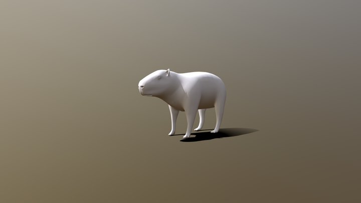 Capibara 3D Model