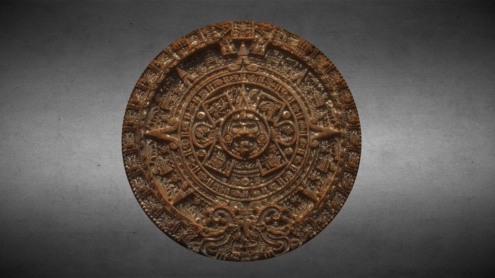 Aztec Calendar 3D Model