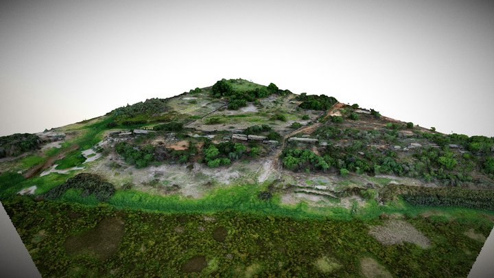 Inserção ambiental Sítio Arqueológico Tapuio 3D Model