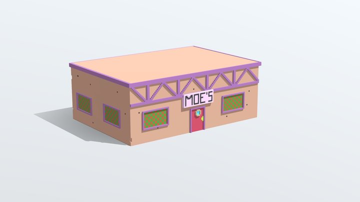 Voxel Moe´s Bar 3D Model
