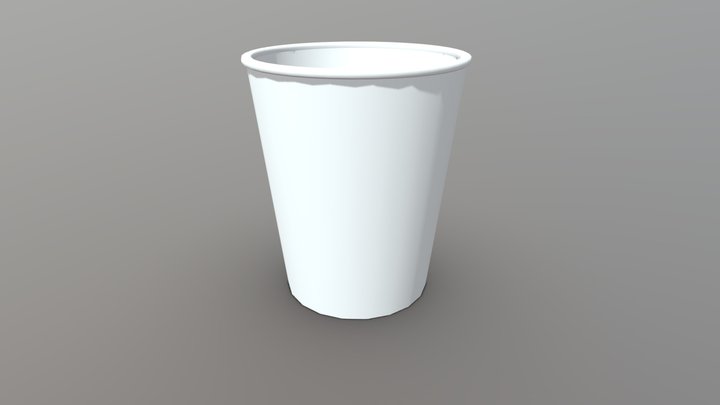 Simple Paper Cup 3D Model