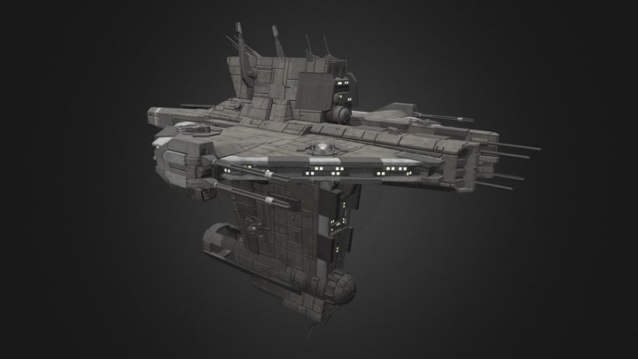 Vengeance Frigate Allan Seckora 3D Model