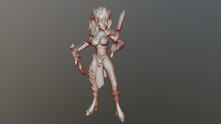 Witch Elf 3D Model