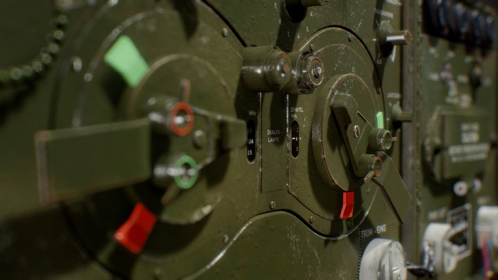 WWII German Military Radio 3D Model