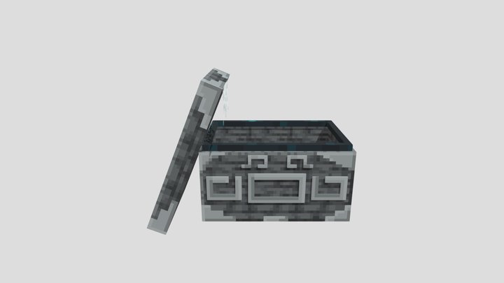 Basic stone chest 3D Model