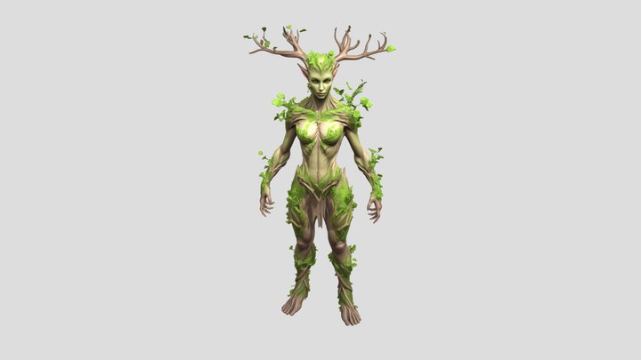 Verdant Dryad 3D Model