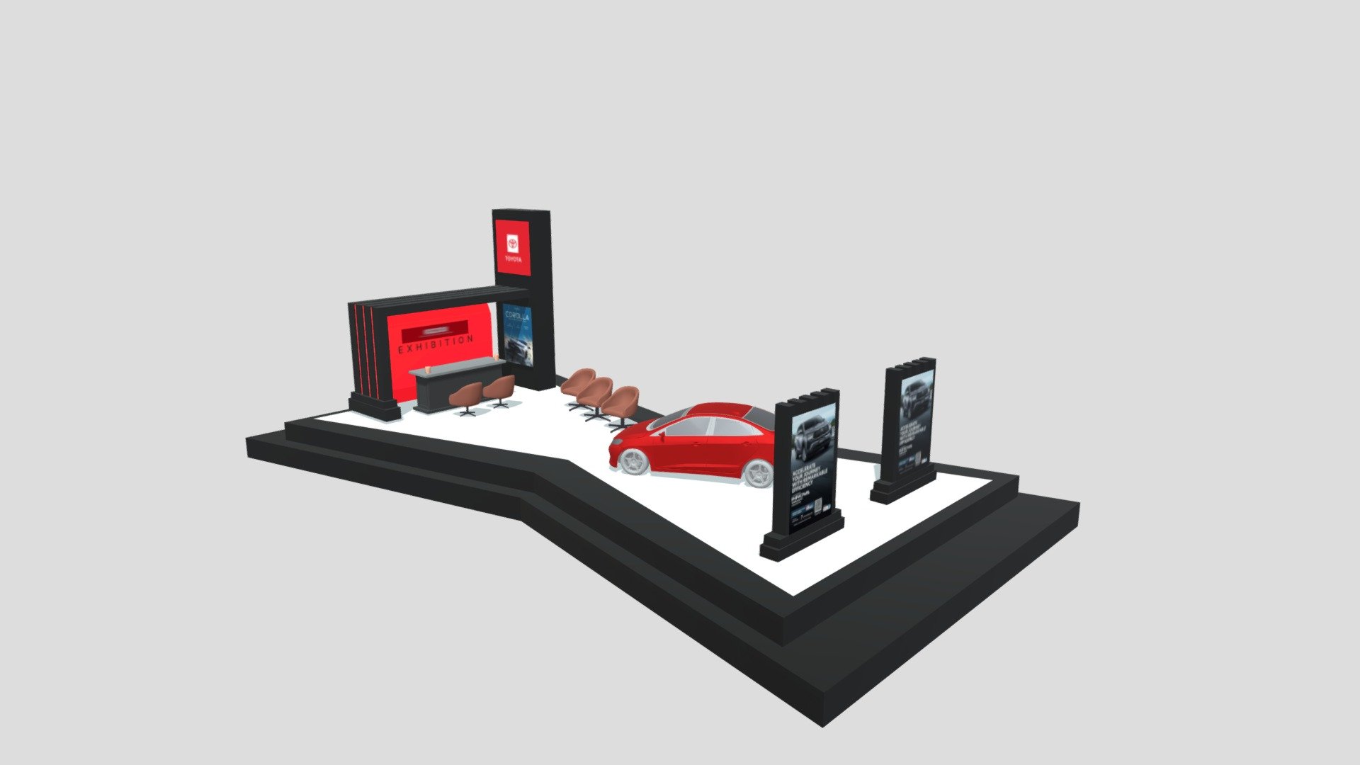 3D Car Toyota Booth - Download Free 3D model by fendy1 [453e5b2 ...