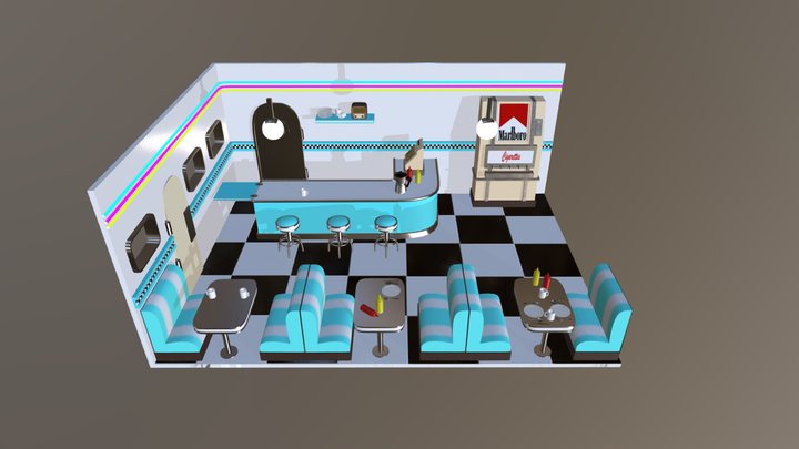 50's Restaurant 3D Model