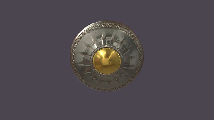 Greek Sheild 3D Model