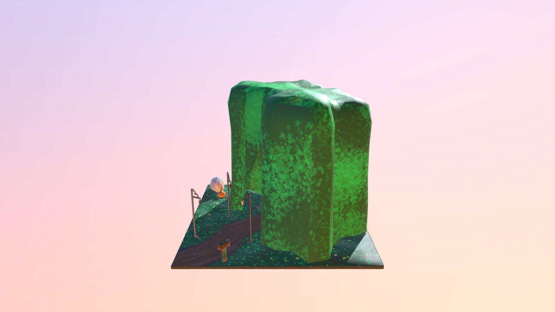 Teeming Tower Scene — Sketchfab embed 3D viewer