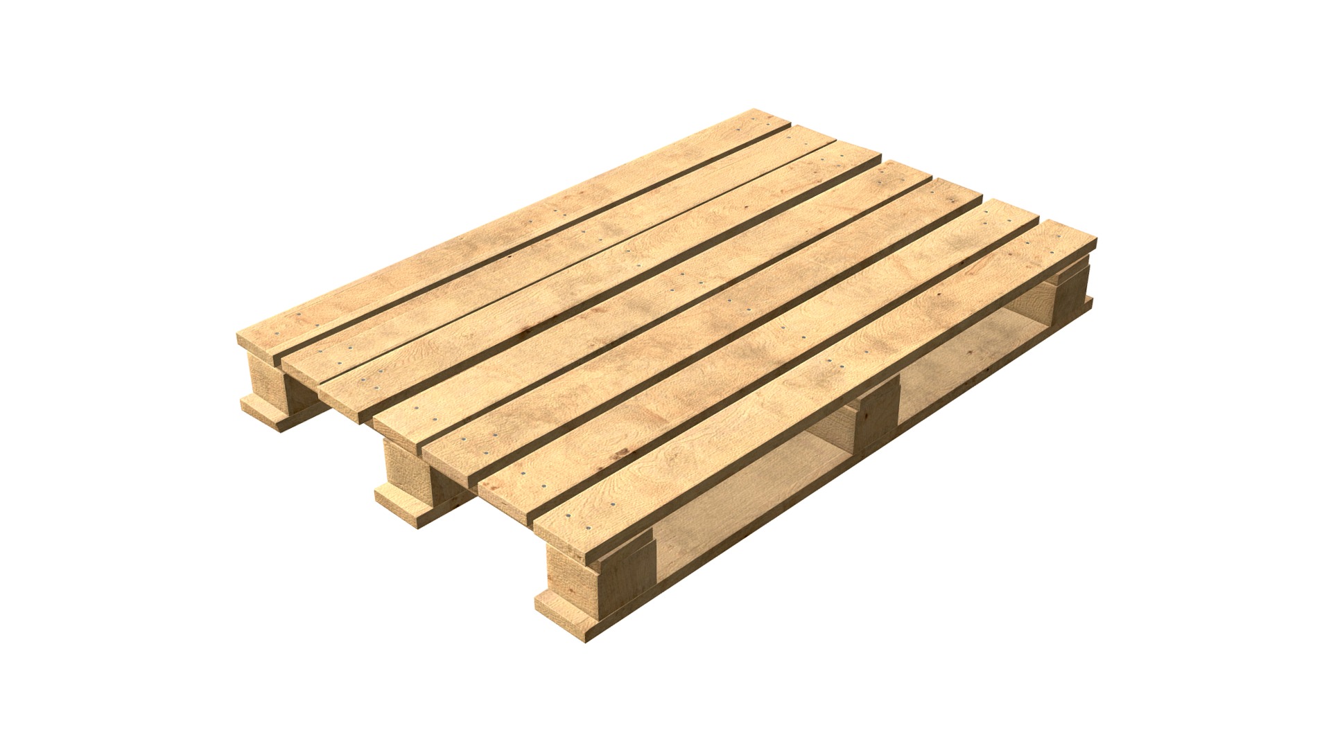 3D model Wooden pallet - This is a 3D model of the Wooden pallet. The 3D model is about a stack of wood.