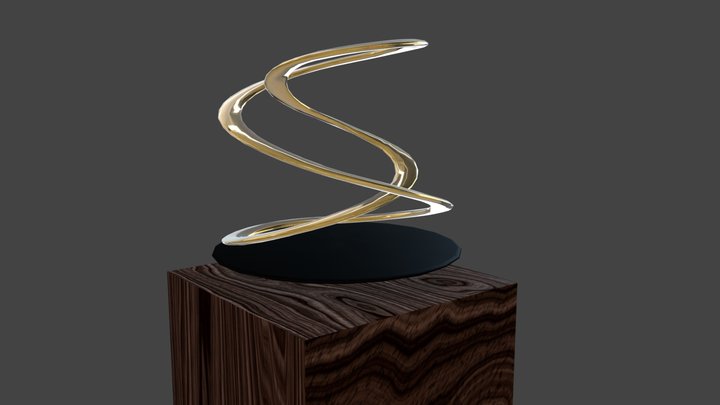 Kinetics Spirale Sculpture 3D Model