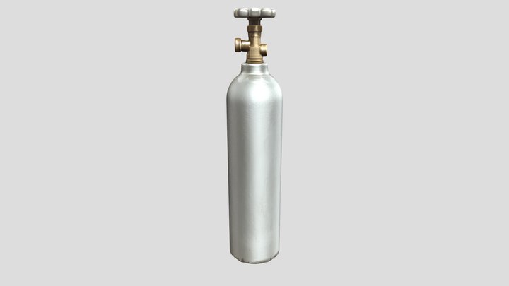 Oxigen Cylinder 3D Model