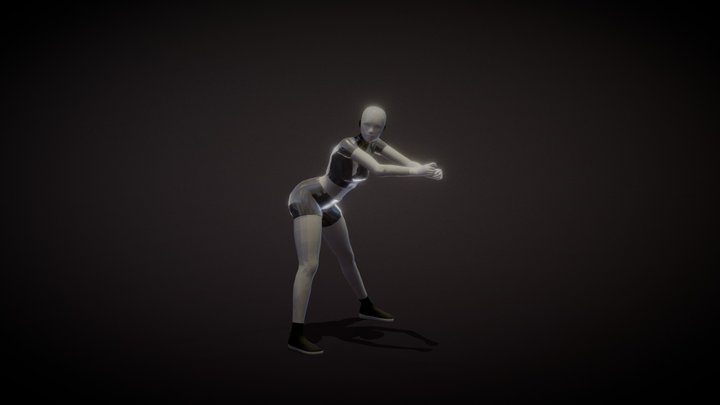 The Real Twerk 2 - dance animation loop 120 bpm 3D Model