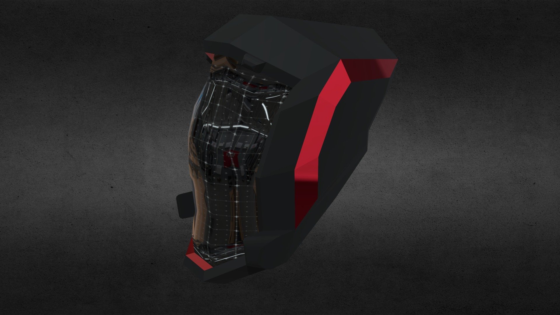sci-fi helmet