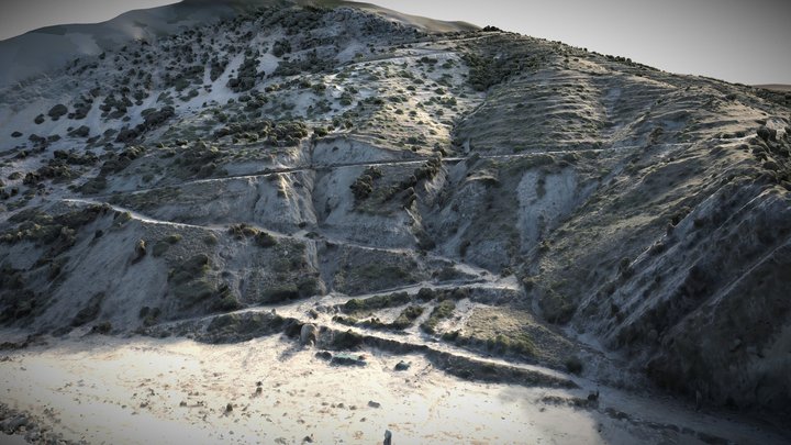 Medicane Ianos - Myrtos Landslides - Cephalonia 3D Model