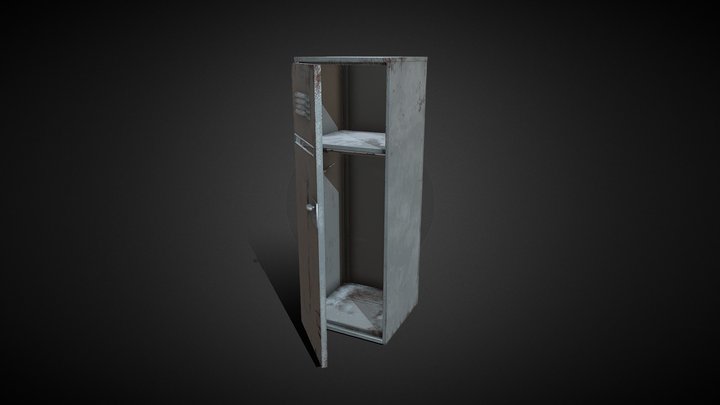 Rusty Industrial Wardrobe 3D Model