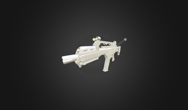 High Poly G36C Assault Rifle 3D Model