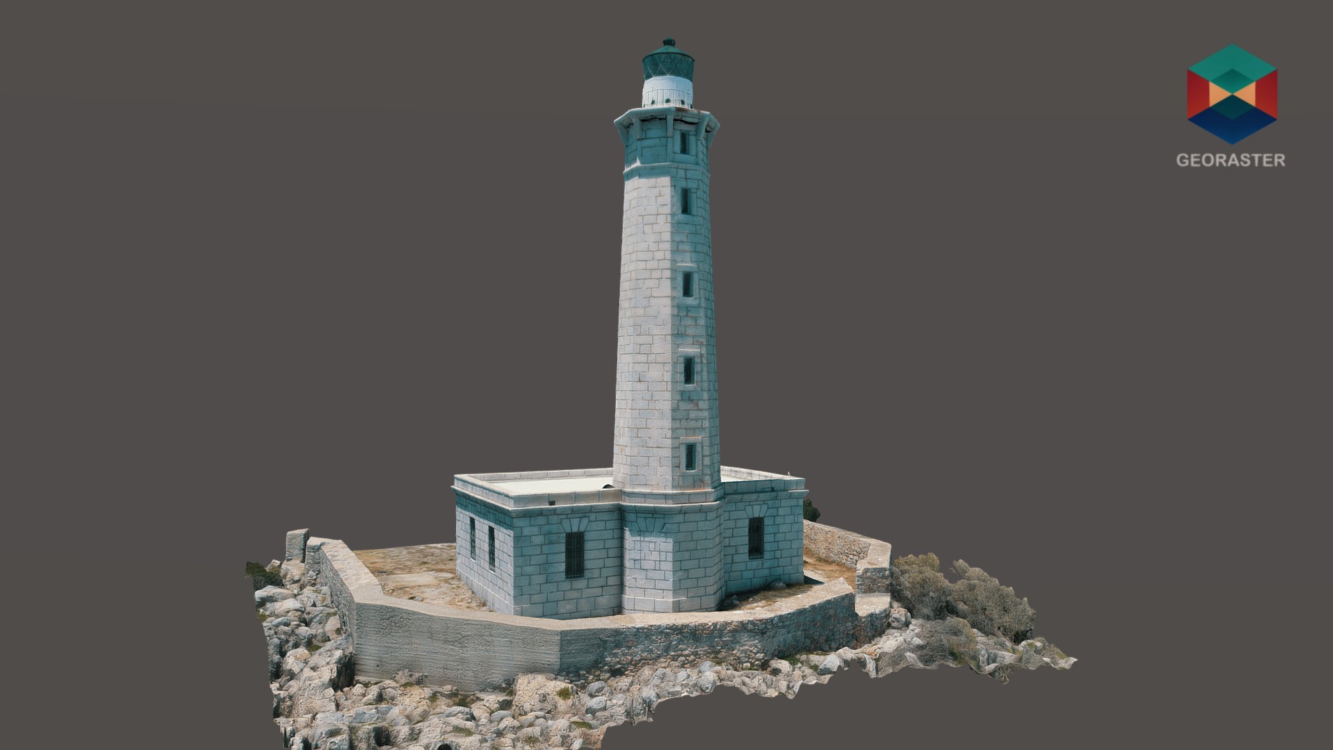 3D model KRANAI ISLAND LIGHTHOUSE - This is a 3D model of the KRANAI ISLAND LIGHTHOUSE. The 3D model is about a screenshot of a video game with Freedom Monument in the background.
