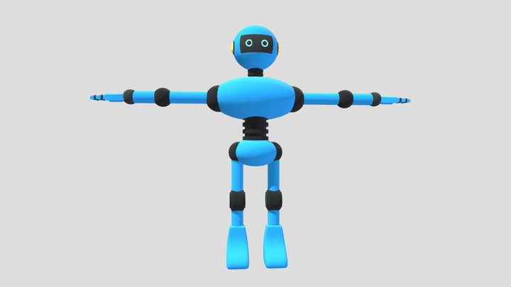 ROBOT Blue 3D Model