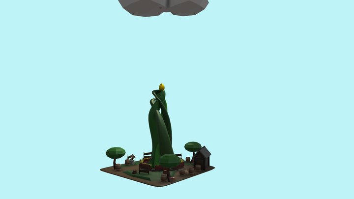 Jack and the beanstalk attraction (animation) 3D Model