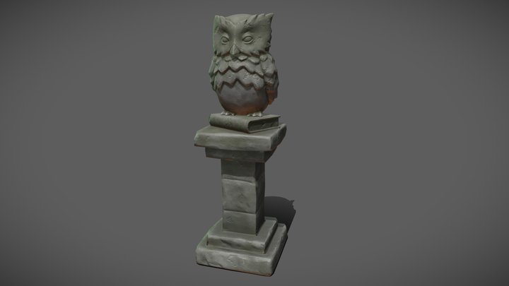 Owl statue 3D Model