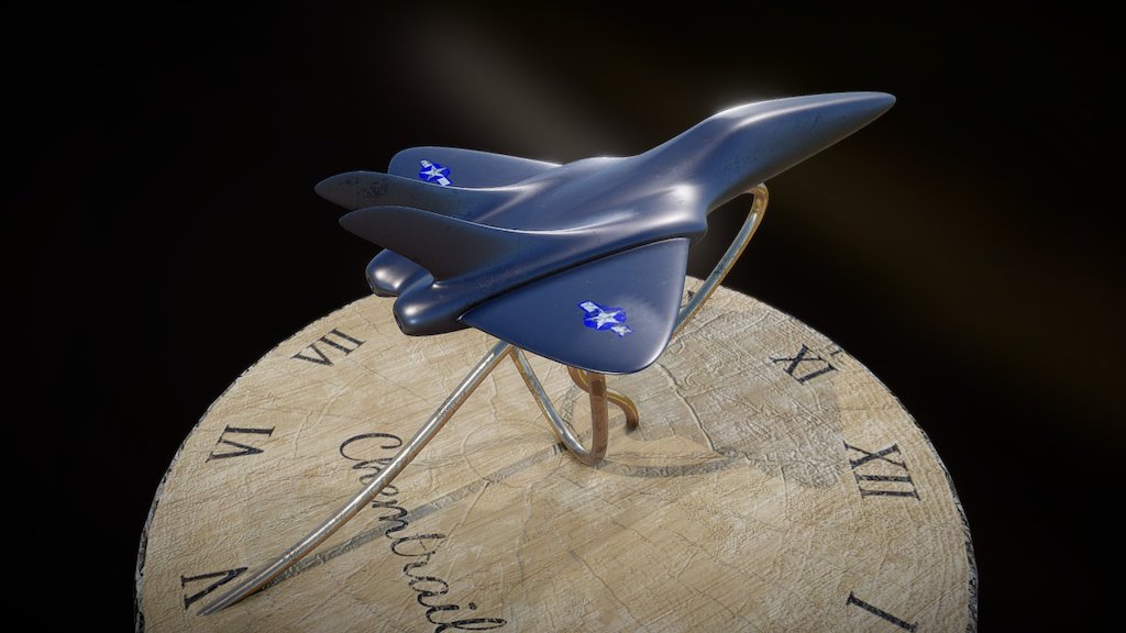 Jet statuette
