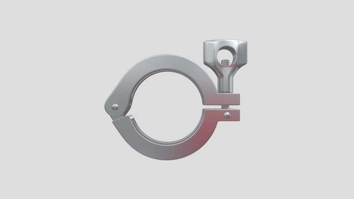 Tri-Clamp Single Hinge Siftex 3D Model