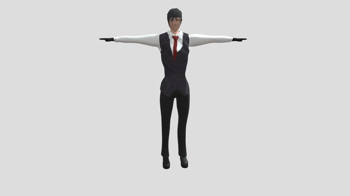 Standing Idle To Fight Idle 3D Model