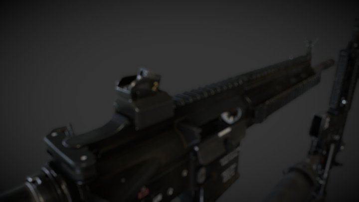 HK416 3D Model