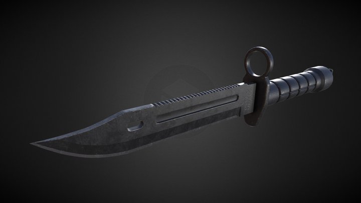 M9 BAYONET (Knife Only) 3D Model