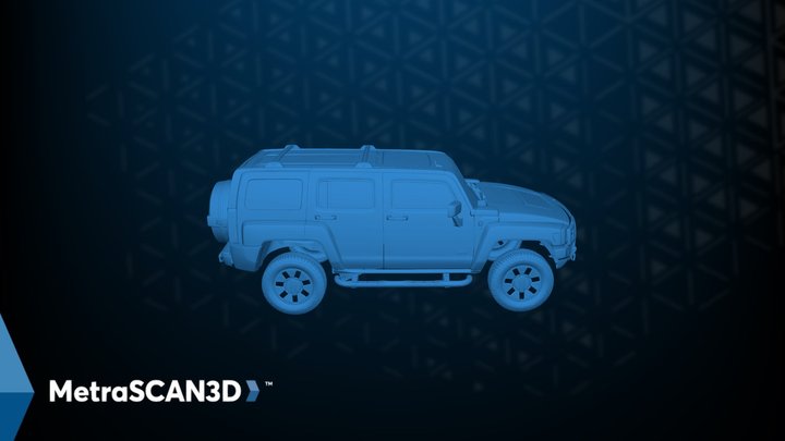 Hummer exterior scanned with MetraSCAN 3D 3D Model