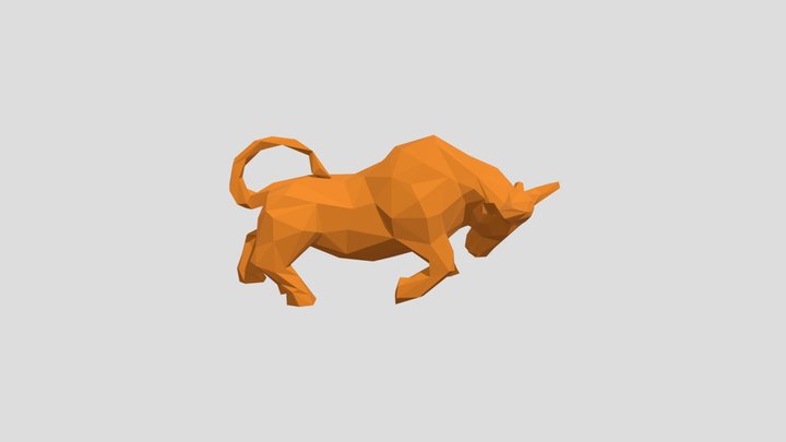 бык медный 3D Model