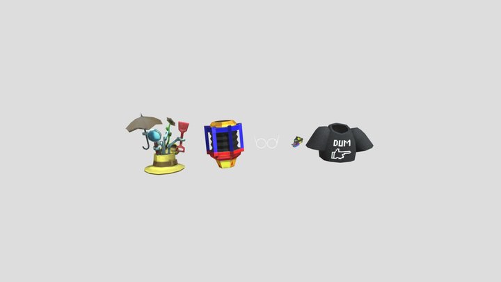 Lemmings Loot Cosmetics 3D Model