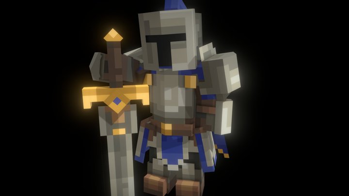 Knight leader sheathed 3D Model