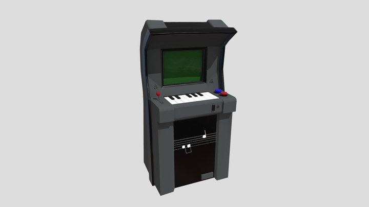 [Weekly Challenge - 6] Piano arcade 3D Model