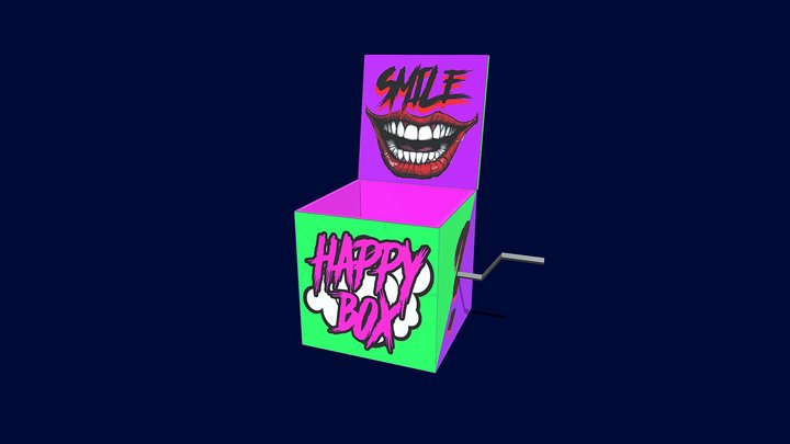 Explosive Happy Box 3D Model