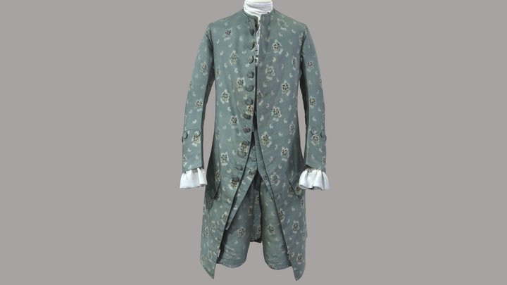 Suit coat, waistcoat and breeches 3D Model