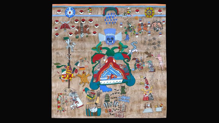 Códice de las Deidades Nahuas de la Muerte 3D Model