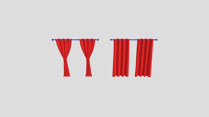 Curtain 3D Model