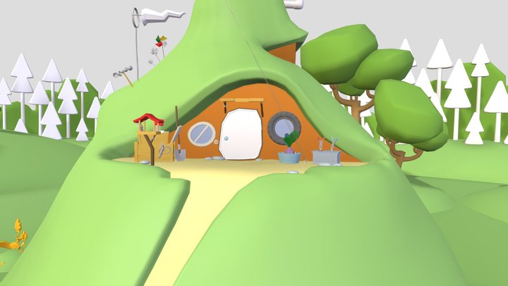 Мимимишки дом Кеши (чек описание) – Kostenloses 3D-Modell STL