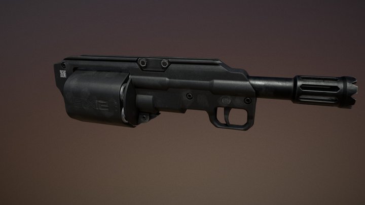 Crye Six12 (Underbarrel Shotgun) 3D Model