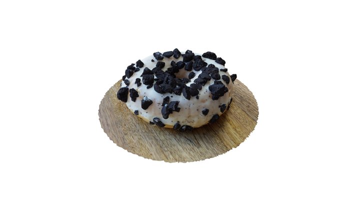Oreo Donut 3D Model